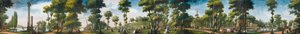 Figures Walking in a Parkland by Louis Carrogis dit Carmontelle